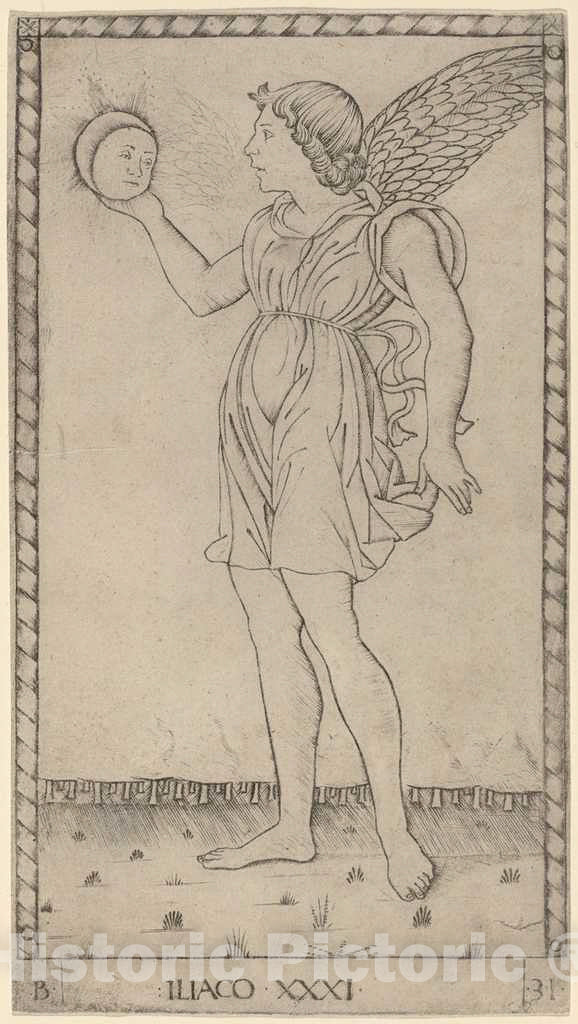 Art Print : Iliaco (Genius of The Sun), c. 1465 - Vintage Wall Art