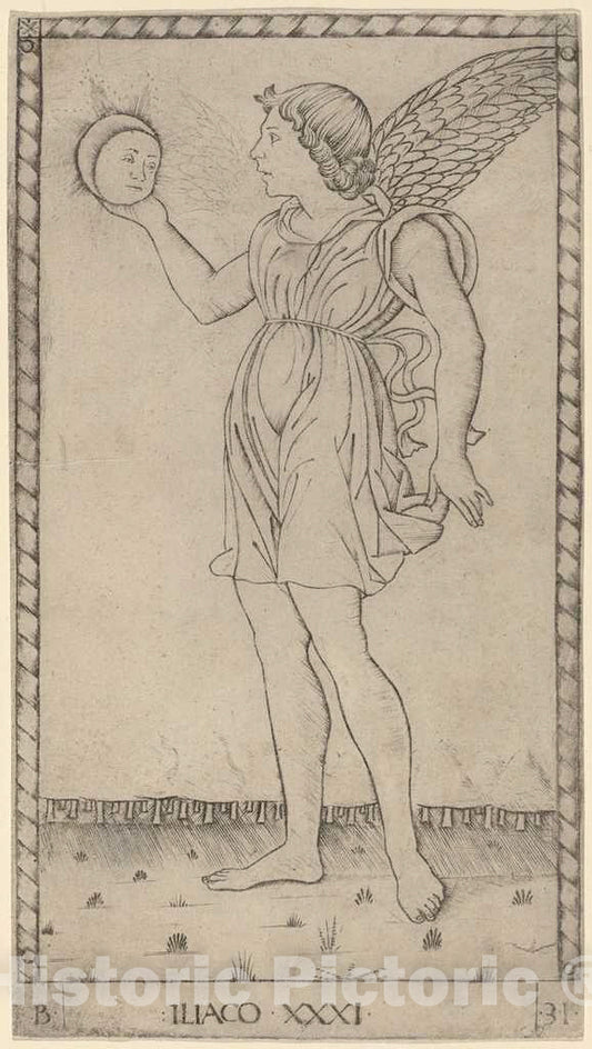 Art Print : Iliaco (Genius of The Sun), c. 1465 - Vintage Wall Art