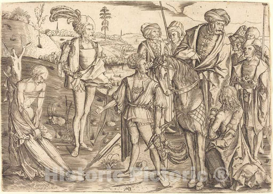 Art Print : The Testing of The King's Sons, c. 1500 - Vintage Wall Art