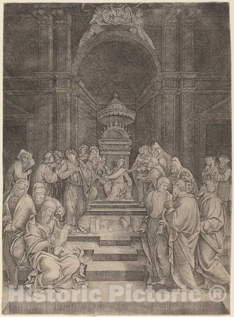 Art Print : Christ Disputing with The Doctors - Vintage Wall Art