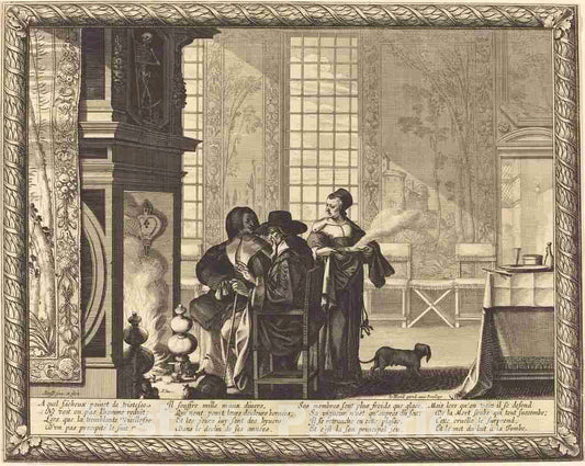 Art Print : Abraham Bosse, Death, 1636 - Vintage Wall Art