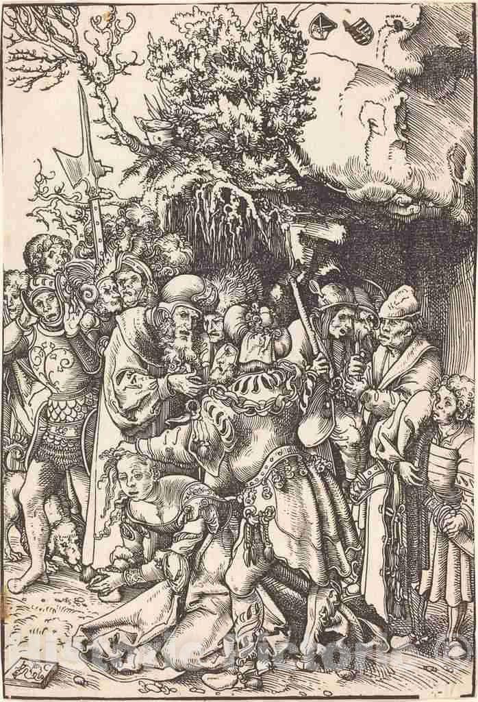 Art Print : Lucas Cranach The Elder, The Martyrdom of Saint Barbara - Vintage Wall Art