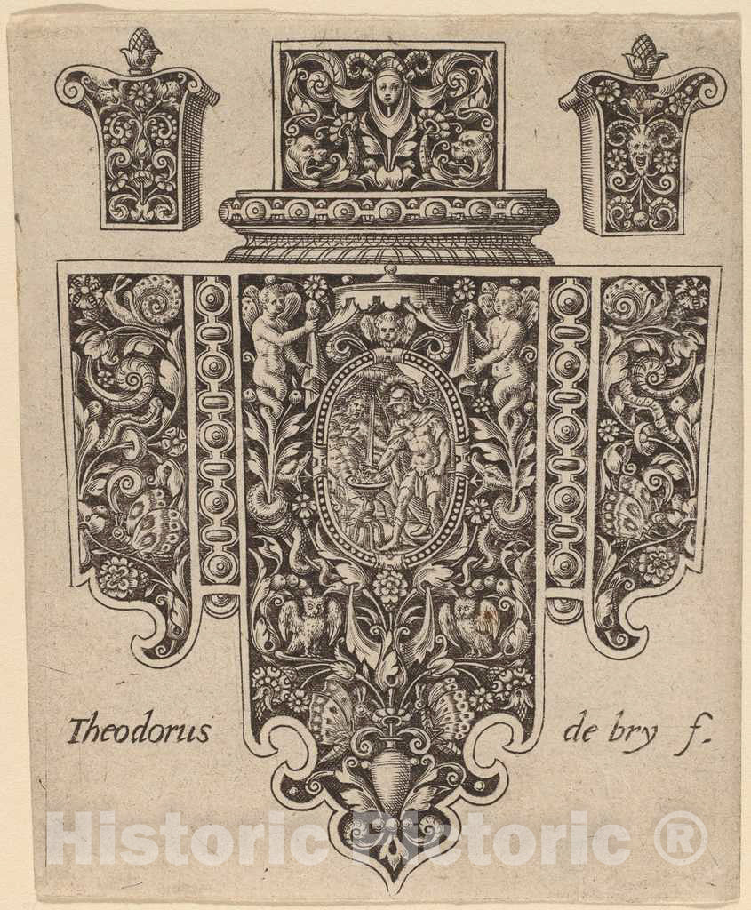 Art Print : Theodor de Bry, Ornament - Vintage Wall Art