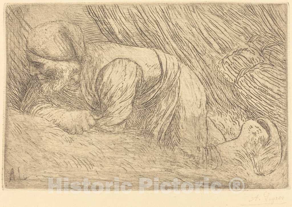 Art Print : Alphonse Legros, Fagot-gatherer (Le fagotier) - Vintage Wall Art