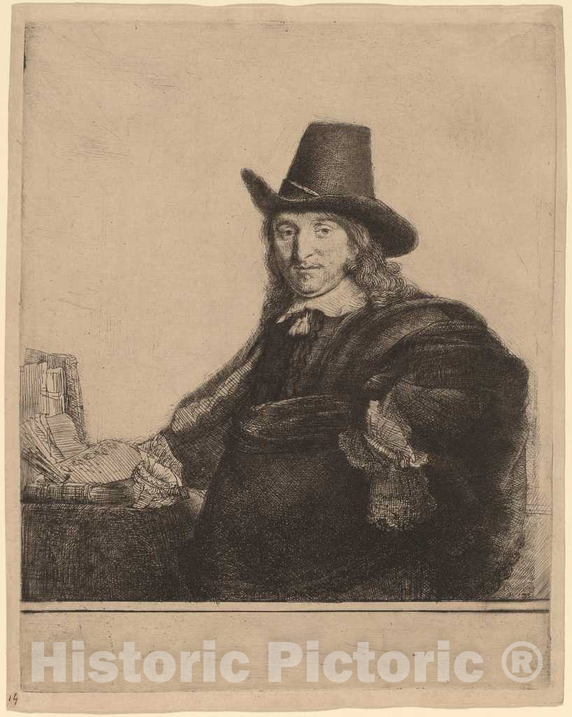 Art Print : Rembrandt, Jan Asselyn, c. 1647 - Vintage Wall Art