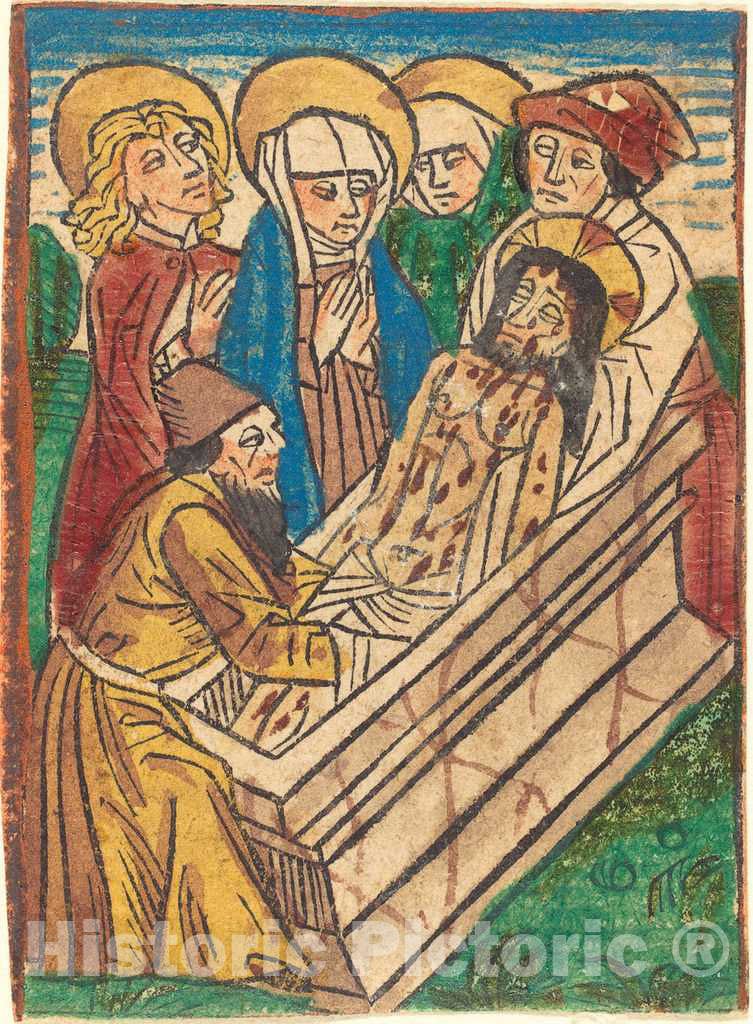 Art Print : The Entombment, c. 1490 - Vintage Wall Art