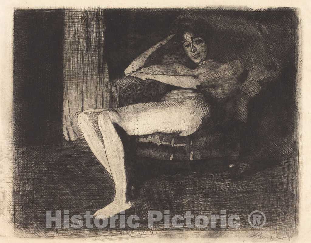 Art Print : Albert Besnard, Intimate Fantasy (FÃ©erie intime), 1901 - Vintage Wall Art