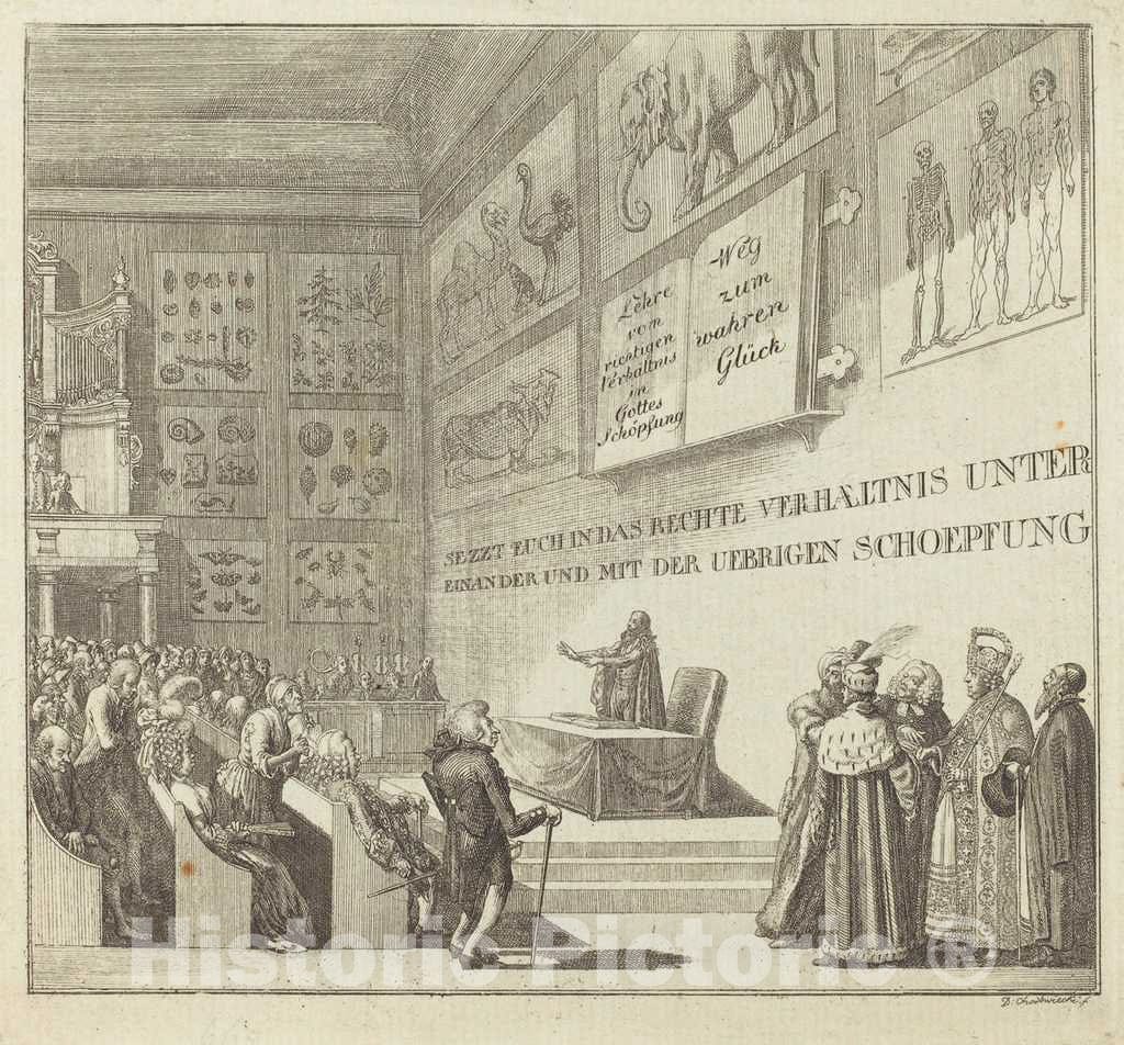 Art Print : Daniel Nikolaus Chodowiecki, What is The Way to be Happy?, 1791 - Vintage Wall Art