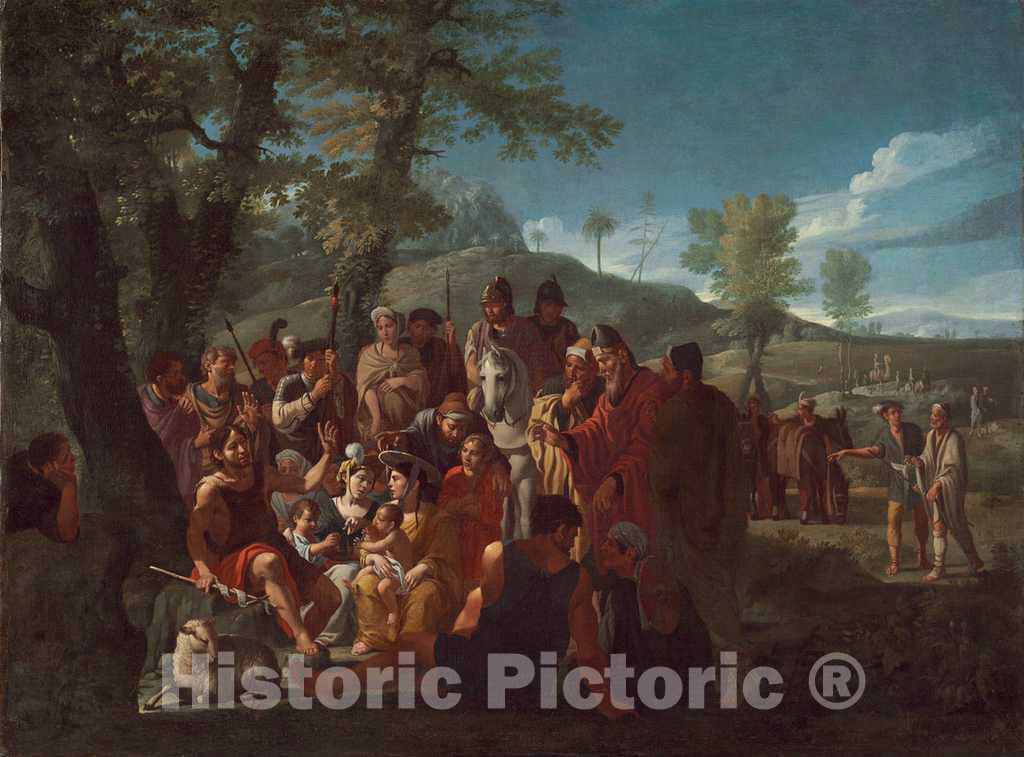 Art Print : Willem Reuter, Saint John The Baptist Preaching, c. 1665 - Vintage Wall Art