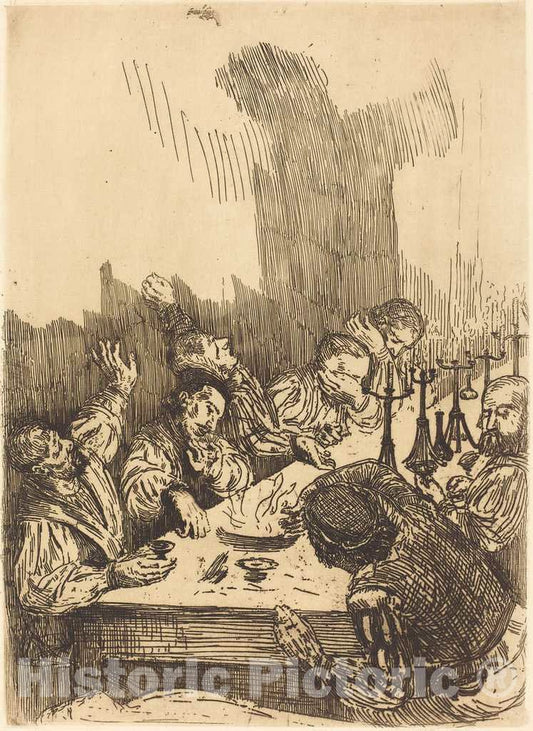 Art Print : Alphonse Legros, Shadow (Ombre) - Vintage Wall Art