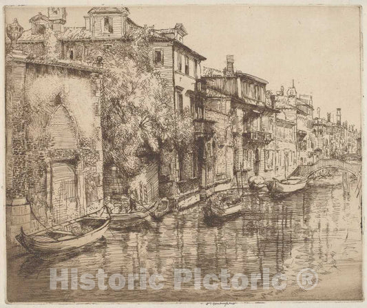 Art Print : Donald Shaw MacLaughlan, Venetian Noontide, 1916 - Vintage Wall Art