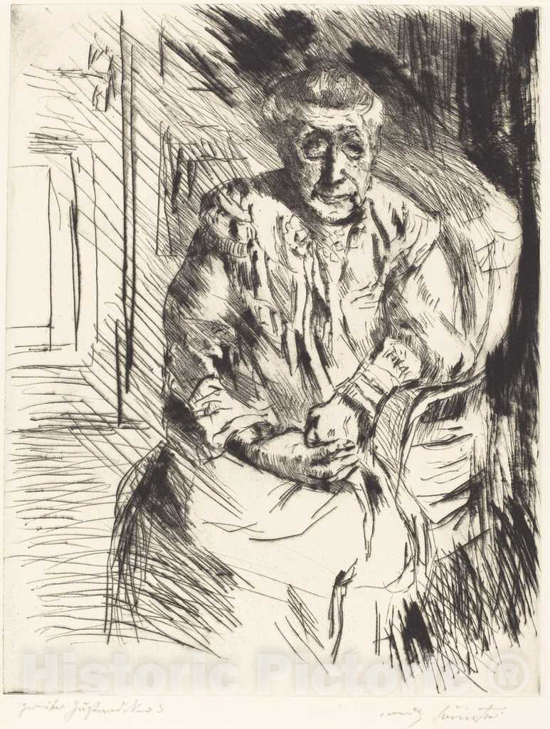 Art Print : Lovis Corinth, Mother-in-Law (Bei den Corinthern), 1919 - Vintage Wall Art