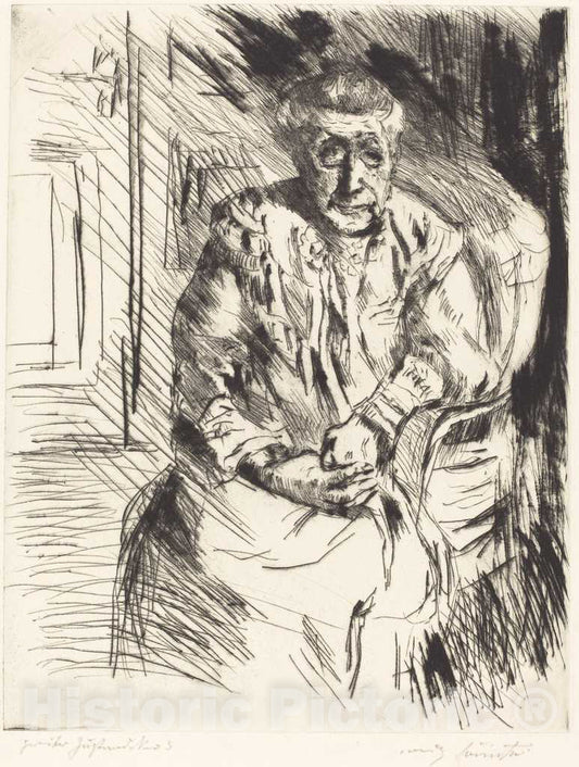 Art Print : Lovis Corinth, Mother-in-Law (Bei den Corinthern), 1919 - Vintage Wall Art