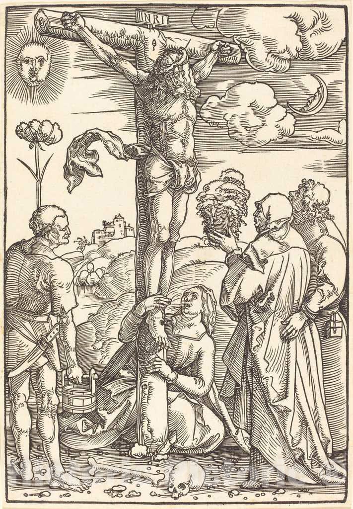Art Print : Hans Baldung Grien, Christ on The Cross, 1505 - Vintage Wall Art