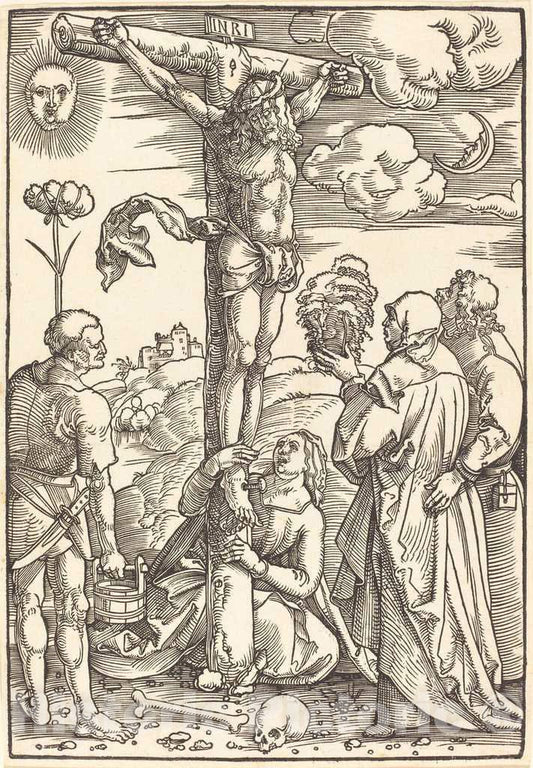 Art Print : Hans Baldung Grien, Christ on The Cross, 1505 - Vintage Wall Art