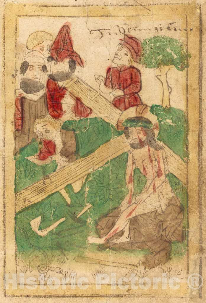 Art Print : The Preparation for The Crucifixion, c. 1470 - Vintage Wall Art
