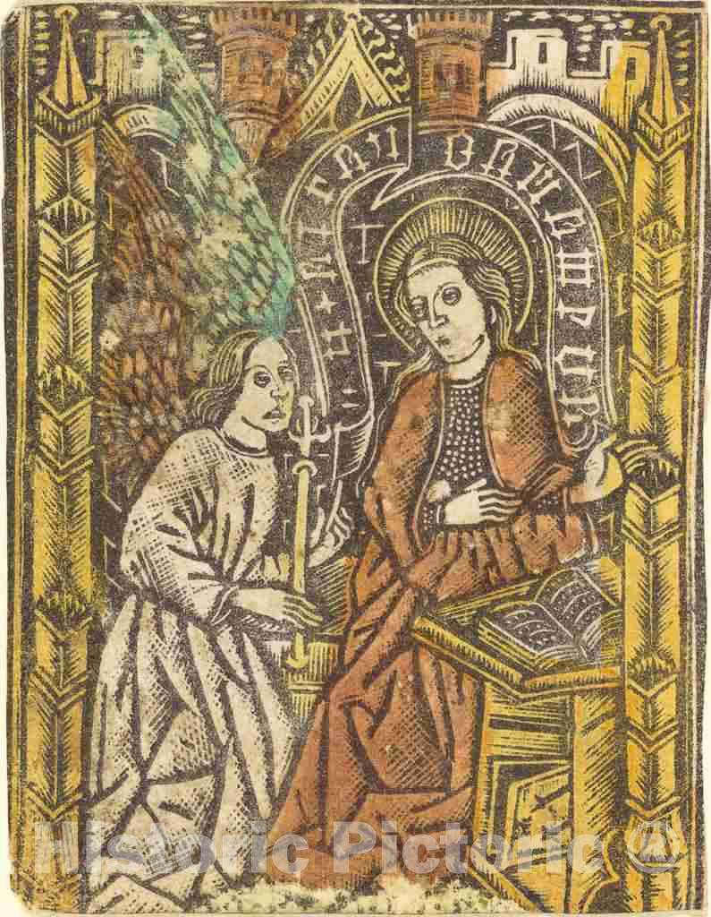 Art Print : The Annunciation, c.1470 - Vintage Wall Art