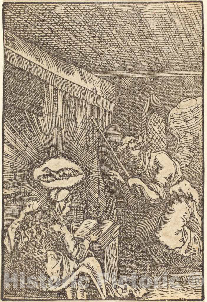 Art Print : Albrecht Altdorfer, The Annunciation, c. 1513 - Vintage Wall Art