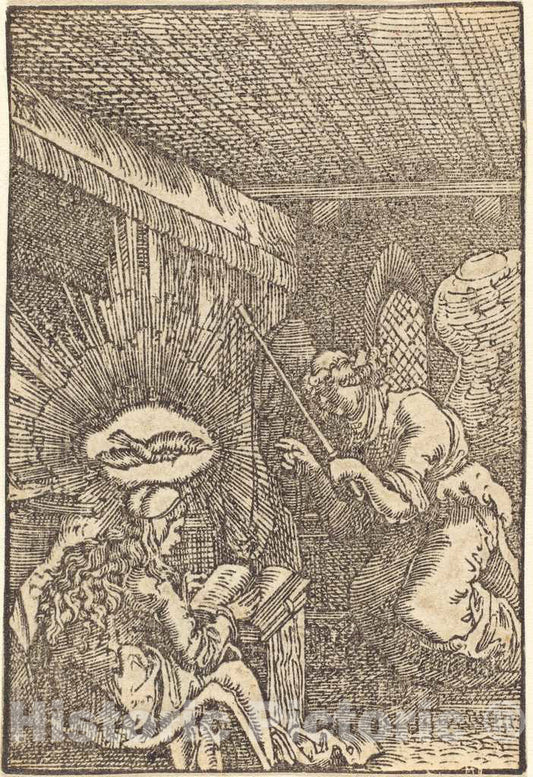 Art Print : Albrecht Altdorfer, The Annunciation, c. 1513 - Vintage Wall Art