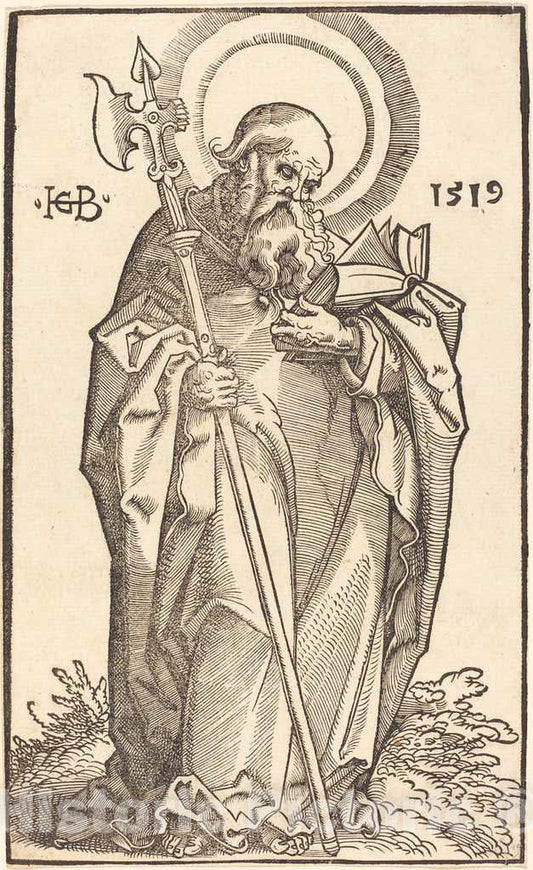 Art Print : Hans Baldung Grien, Saint Matthew, 1519 - Vintage Wall Art