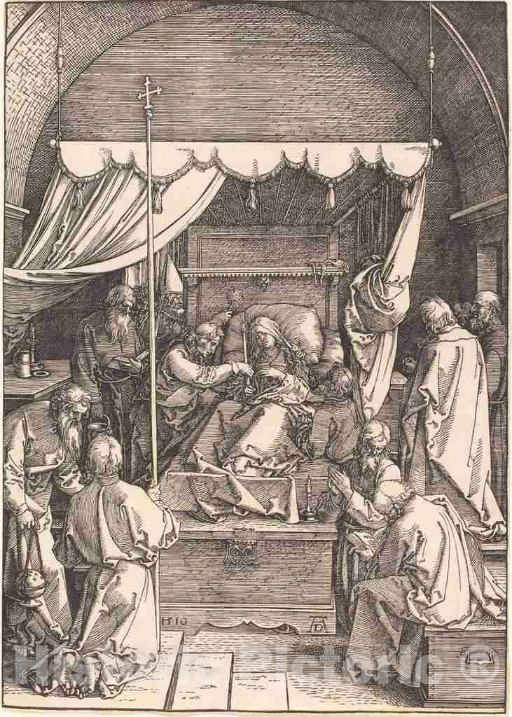 Art Print : Albrecht DÃ¼rer, The Death of The Virgin, 1510 - Vintage Wall Art