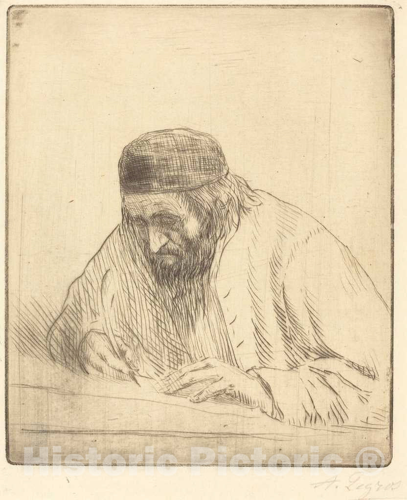 Art Print : Alphonse Legros, Writer (L'ecrivain) - Vintage Wall Art