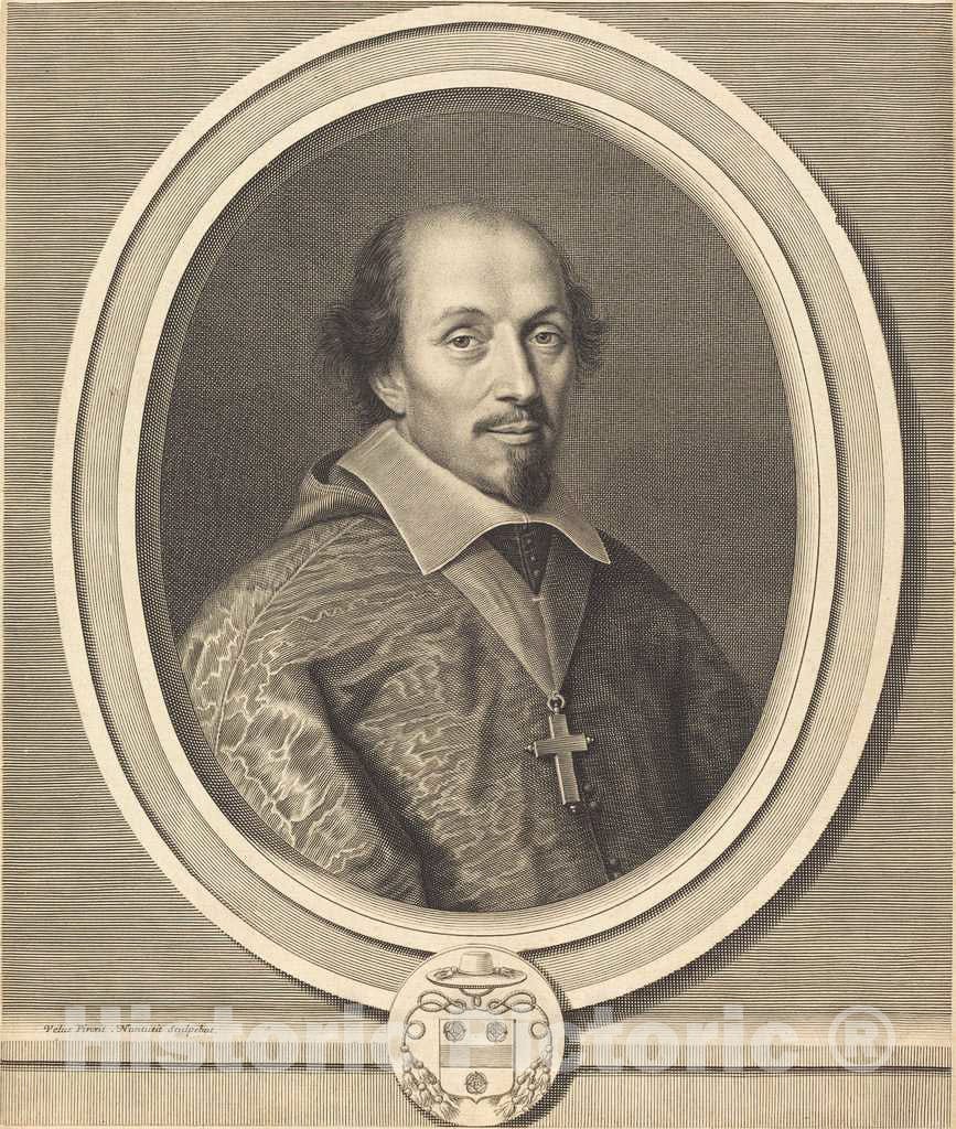 Art Print : Nanteuil After Velut, Francois Mallier du Houssay, 1656 - Vintage Wall Art