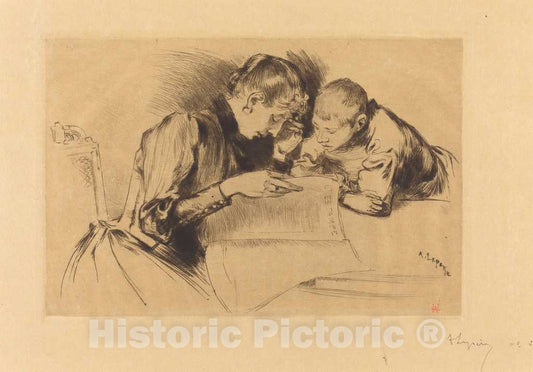 Art Print : Auguste LepÃ¨re, Images (Les Images), 1889 - Vintage Wall Art