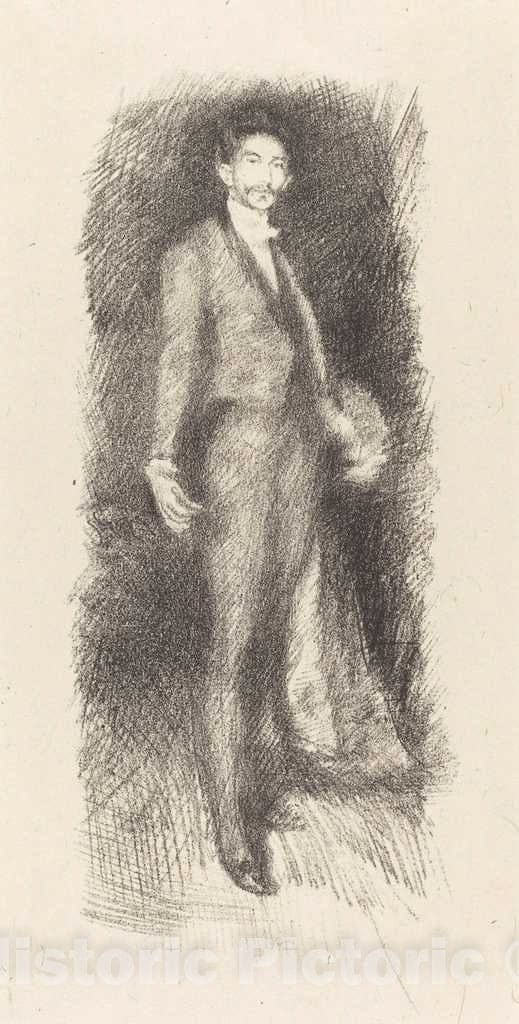Art Print : James McNeill Whistler, Count Robert de Montesquiou, No. 2, 1894 - Vintage Wall Art