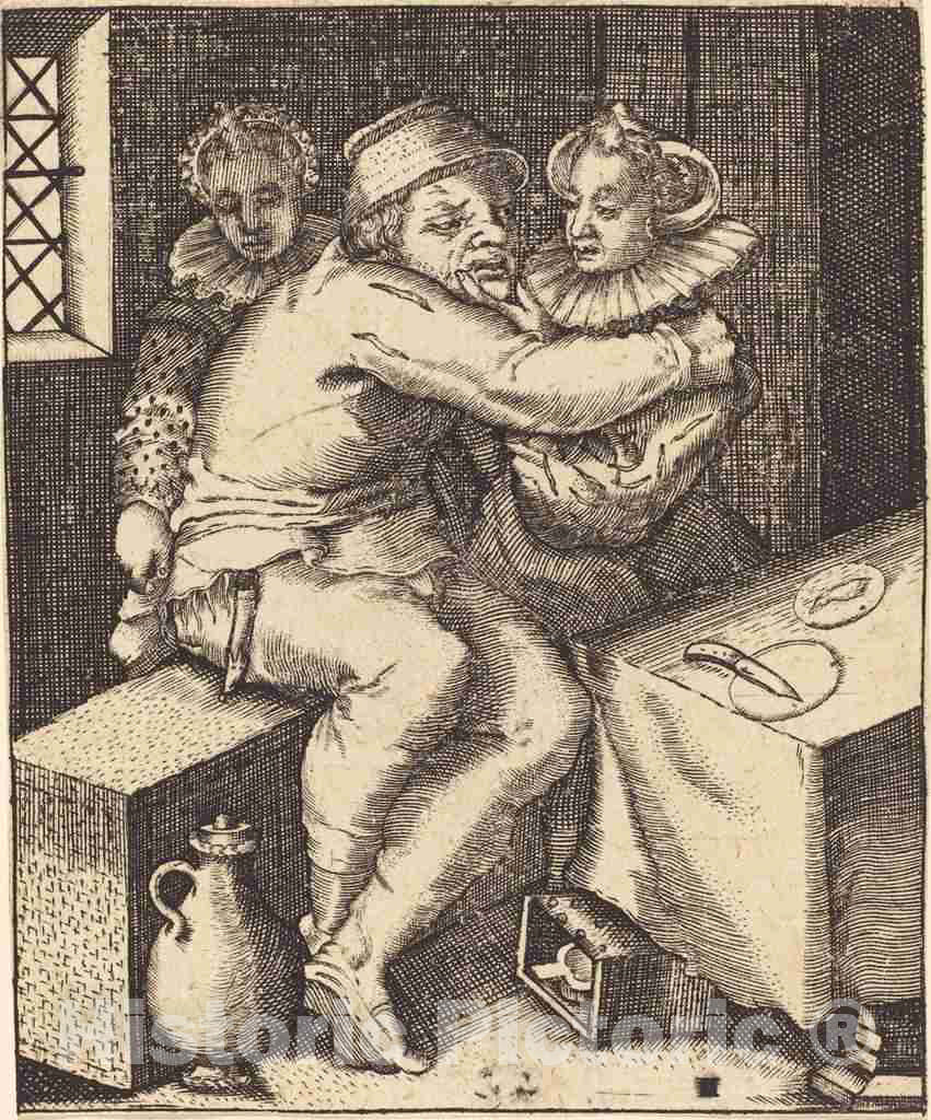 Art Print : Andreas Bretschneider III, Exempel und Lehr Jetziger Welt Lauf, 1622 - Vintage Wall Art