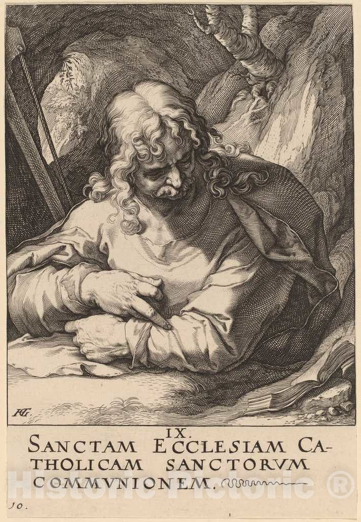Art Print : Hendrik Goltzius, Saint James The Lesser, 1589 - Vintage Wall Art