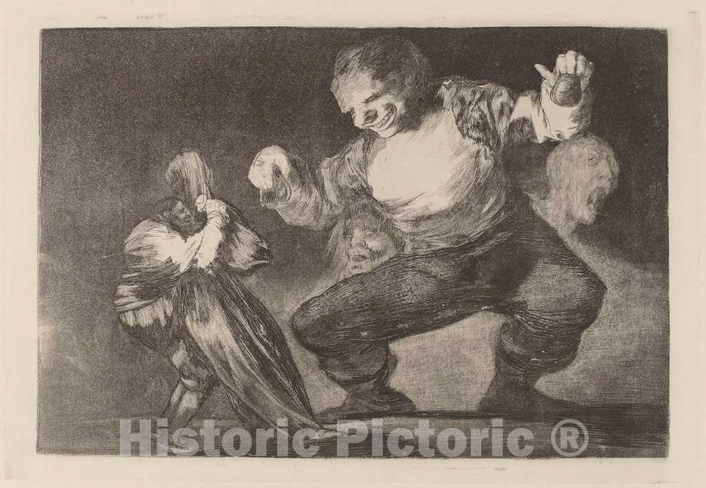 Art Print : Francisco de Goya, Bobalicon (Simpleton), in or After 1816 - Vintage Wall Art