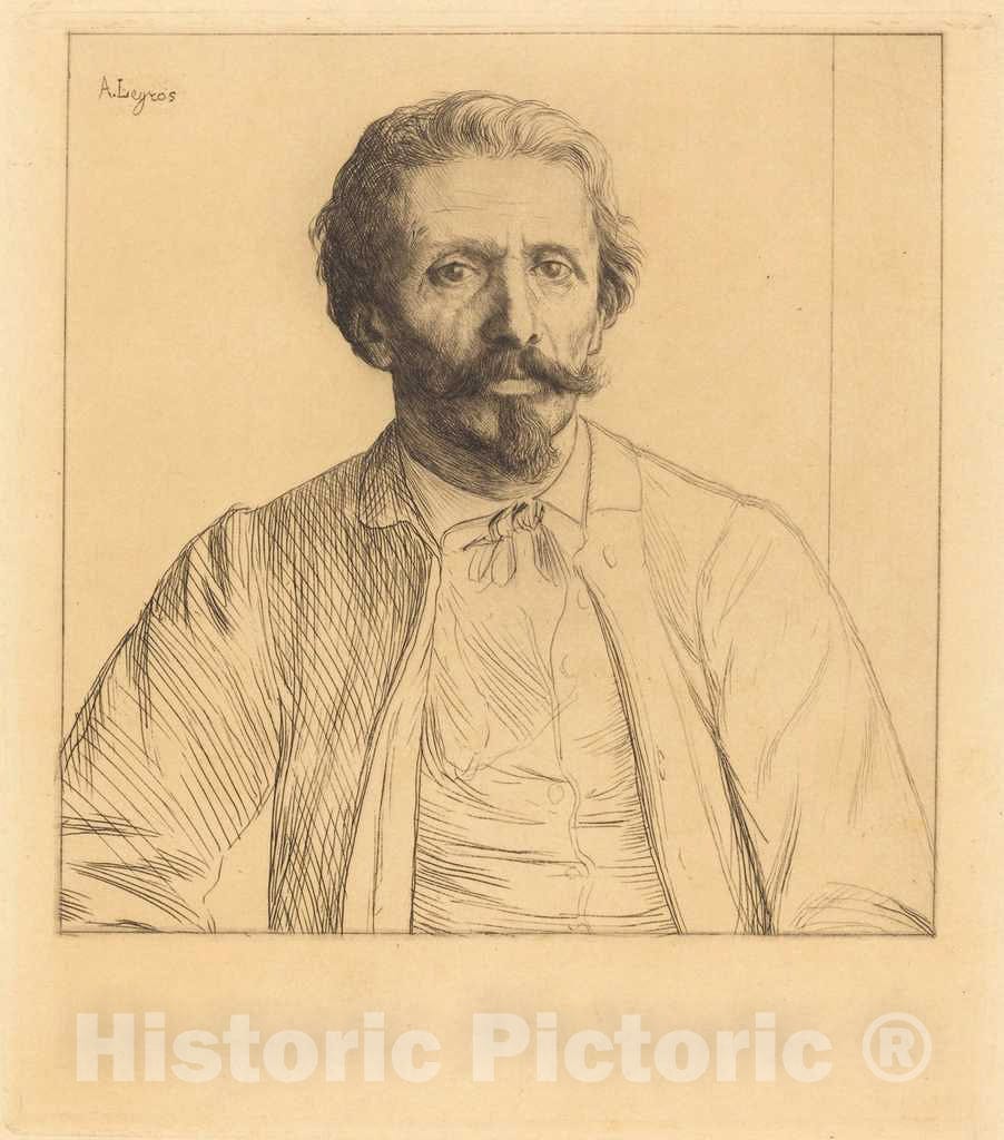 Art Print : Alphonse Legros, Auguste Delatre - Vintage Wall Art