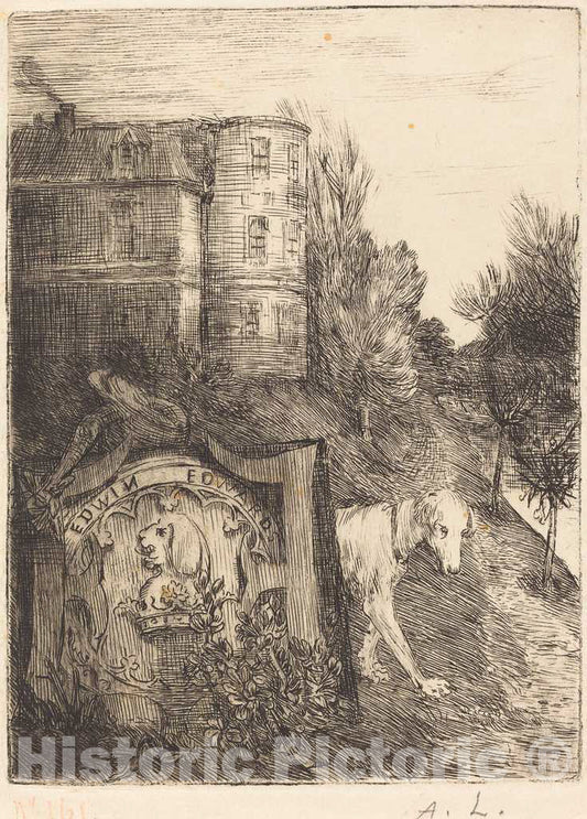 Art Print : Alphonse Legros, Ex-Libris Edwin Edwards - Vintage Wall Art
