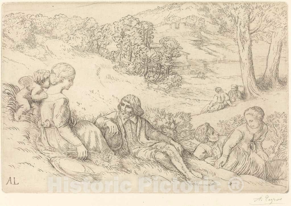 Art Print : Alphonse Legros, Spring (Le Printemps) - Vintage Wall Art