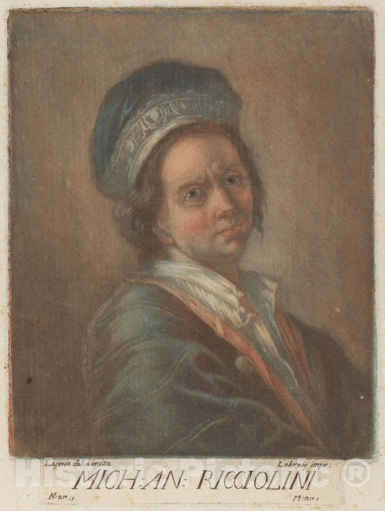 Art Print : Lasinio, After Ricciolini, Michelangelo Ricciolini, 1789 - Vintage Wall Art