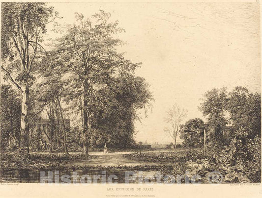 Art Print : Maxime Lalanne, Aux Environs de Paris - Vintage Wall Art