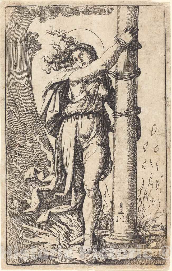 Art Print : Hopfer After Raimondi, Fortitude - Vintage Wall Art