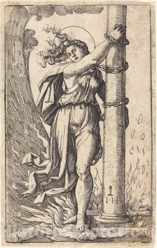 Art Print : Hopfer After Raimondi, Fortitude - Vintage Wall Art