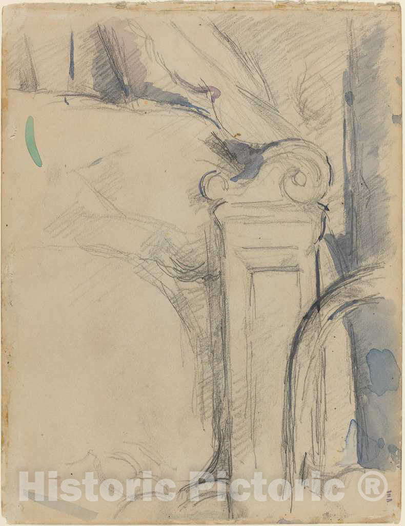 Art Print : Paul CÃ©zanne, Bedpost [Verso], c. 1895 - Vintage Wall Art