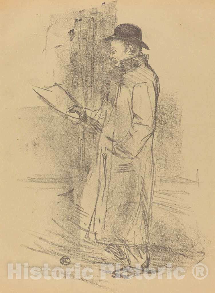 Art Print : Henri de Toulouse-Lautrec, Benefit for Firmin GÃ©mier, 1897 - Vintage Wall Art