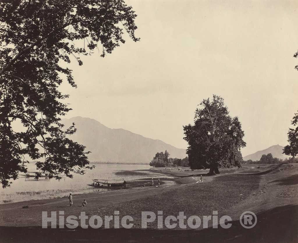Art Print : Samuel Bourne, Kashmir Scene, c. 1865 - Vintage Wall Art