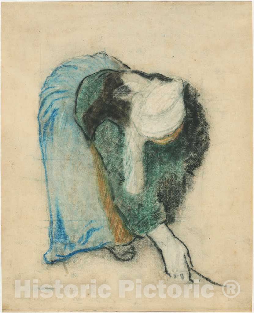 Art Print : Paul Gauguin, A Breton Gleaner, 1886 - Vintage Wall Art