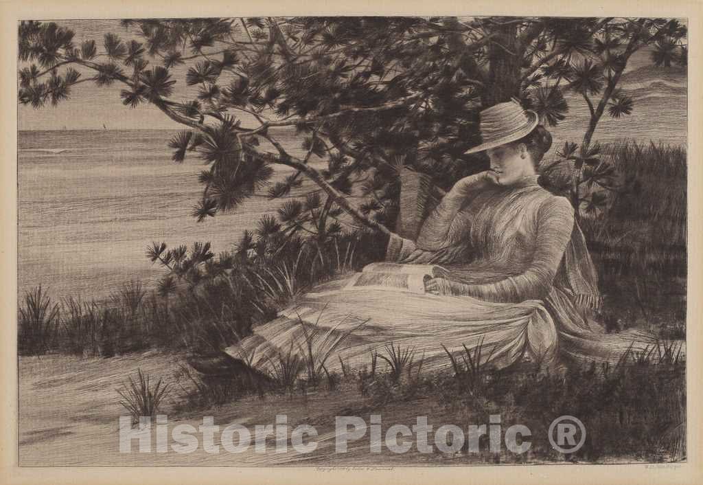 Art Print : William Saint John Harper, Revery, 1888 - Vintage Wall Art