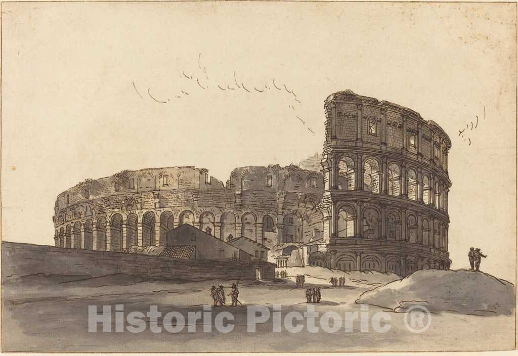Art Print : Victor Jean Nicolle, The Colosseum - Vintage Wall Art