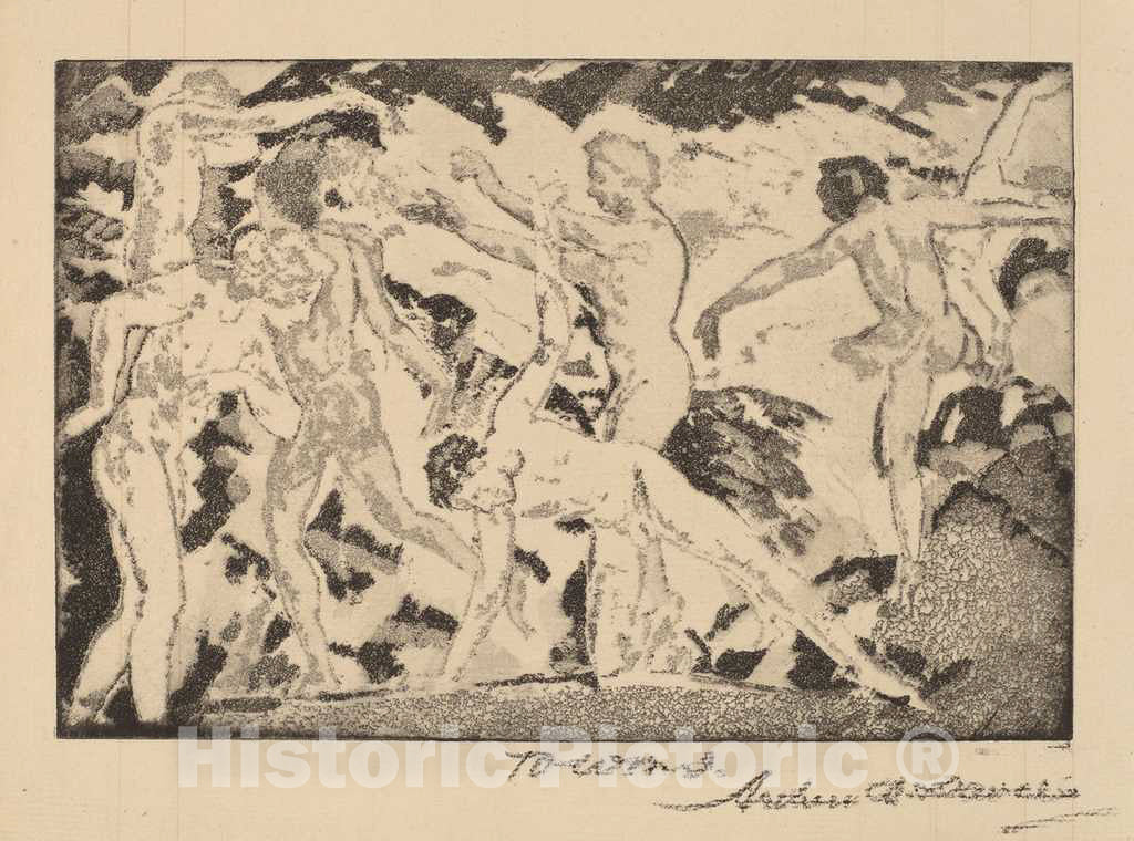 Art Print : Arthur B. Davies, by The Caliban, 1919-1920 - Vintage Wall Art