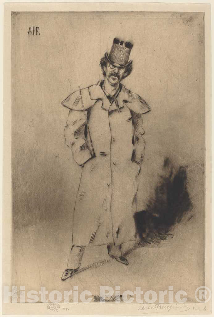 Art Print : Carlo Pellegrini, Whistler - Vintage Wall Art