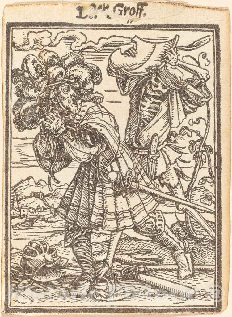 Art Print : Hans Holbein The Younger, Count - Vintage Wall Art