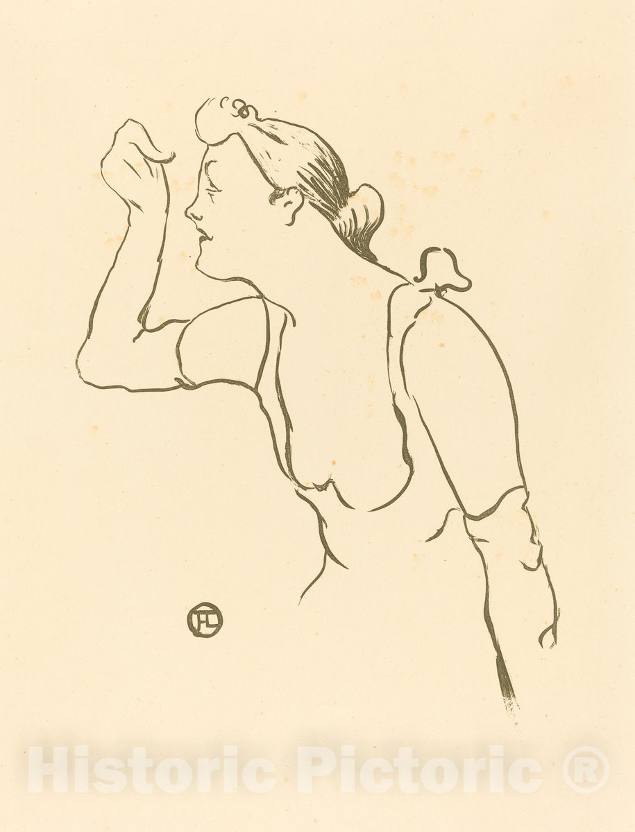 Art Print : Henri de Toulouse-Lautrec, Paula BrÃ©bion, 1893 - Vintage Wall Art