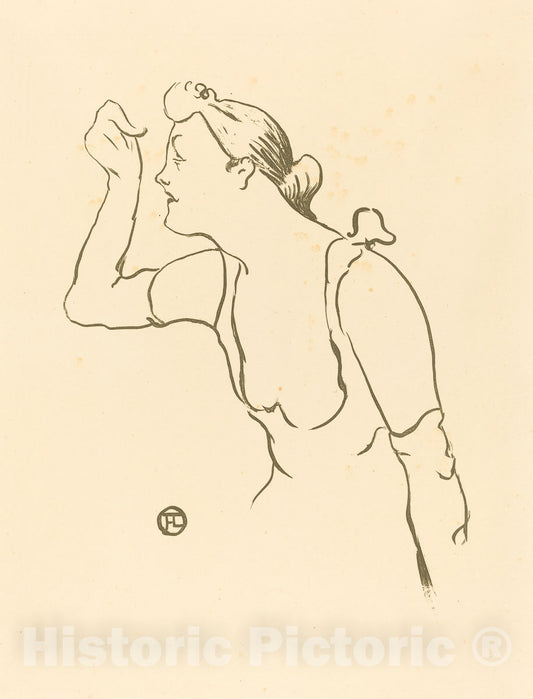 Art Print : Henri de Toulouse-Lautrec, Paula BrÃ©bion, 1893 - Vintage Wall Art